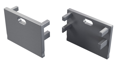 Zaślepka ALU LUMINES Motta srebrny anodowana z otworem