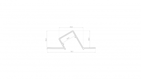 Profil LED LUMINES typ Duo czarny lakierowany 2,02 m