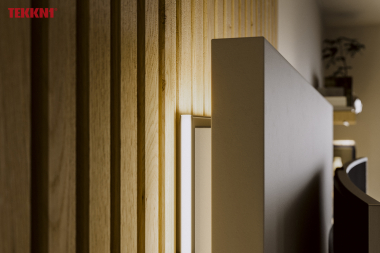 Zestaw TEKKNI HELSE srebrny, klosz mrożony  2,02 m