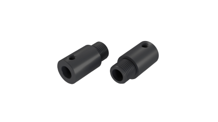 Odciążka metalowa M10x1 z gwintem 4 mm, czarna