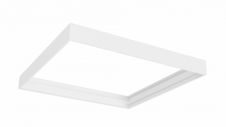 Obudowa / ramka natynkowa do paneli LED 60x60 - aluminiowa biała składana
