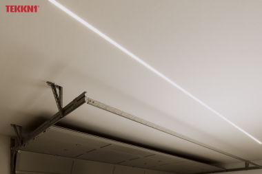 Zestaw TEKKNI HORST czarny, klosz transparentny 3 m