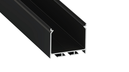 Zestaw TEKKNI NORS czarny, klosz mleczny 2,02 m