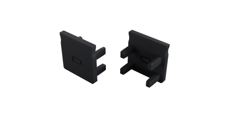 Zaślepka do profilu LUMINES FLEXA czarna 2w1