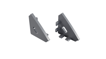 Zaślepka ALU LUMINES AGO srebrna anodowana z otworem