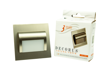 Oprawa schodowa LED 12V DECORUS Neutralna, Satyna