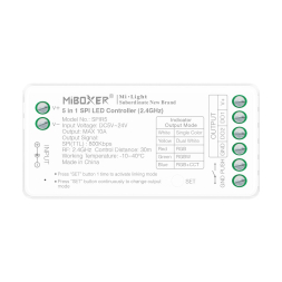 MiBoxer KONTROLER  5-24 V 10 A RF SPI 5 w 1 SPIR5