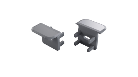 Zaślepka do profilu LUMINES inFLEXA szara z otworem