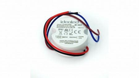 Moduł zasilacza plastic case 12V 25W IP67 do puszki