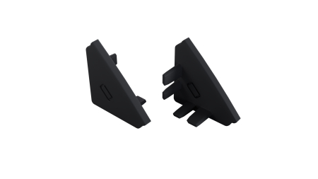 Zaślepka do profilu LUMINES AGO czarna 2w1