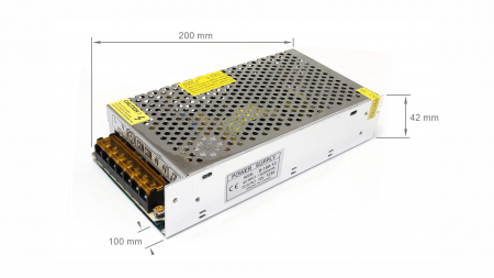 Moduł zasilacza montażowy 12V 150W IP20 12.5A