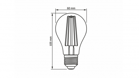 Źródło LED E27 10W A60 Filament Amber WW