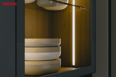 Zestaw TEKKNI UHRE czarny, klosz transparentny 3 m