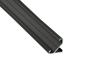 Zestaw TEKKNI BARDE czarny, klosz mleczny 2,02 m