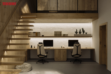 Zestaw TEKKNI EGEN czarny, klosz mleczny 2,02 m