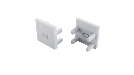 Zaślepka do profilu LUMINES FLEXA biała 2w1