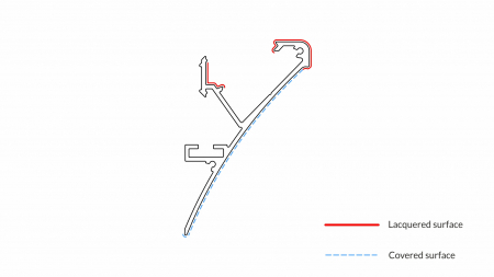 Profil LUMINES typ LOGI czarny lakierowany 3 m