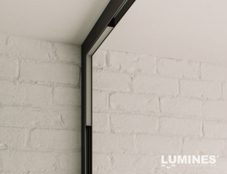 LUMINES GENESIS Lampa liniowa LINEAR kątowa wertykalna 24 W 4000 K czarna