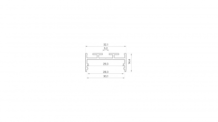 Profil LED LUMINES typ aria Light Ivory lakierowany 2,02 m