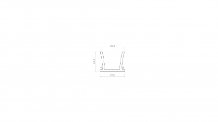 Profil LED LUMINES typ Strada srebrny anodowany 2,02 m