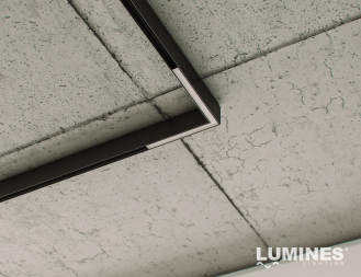 LUMINES GENESIS Lampa liniowa LINEAR kątowa horyzontalna 24 W 4000 K czarna