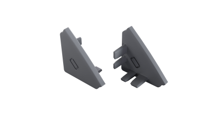 Zaślepka do profilu LUMINES AGO srebrna lak. 2w1