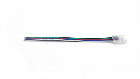 Złącze LED PRO B do taśm LED RGBW 10mm 1-stronne z przewodem