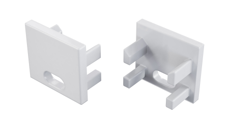 Zaślepka ALU LUMINES CANTO/VIGO biała lakierowana z otworem