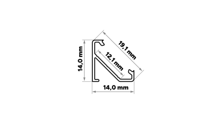 Profil TEKKNI+ typ BARDE+ surowy 1 m