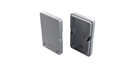 Zaślepka do profilu LUMINES DILEDA+Tall srebrna lakierowana 2w1