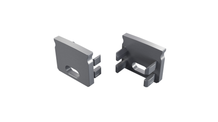 Zaślepka ALU LUMINES SEI srebrna anodowana z otworem