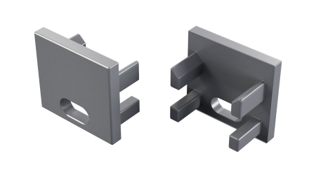 Zaślepka ALU LUMINES CANTO/VIGO srebrny anodowana z otworem