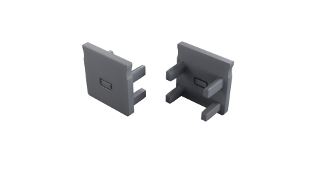 Zaślepka do profilu LUMINES FLEXA szara 2w1