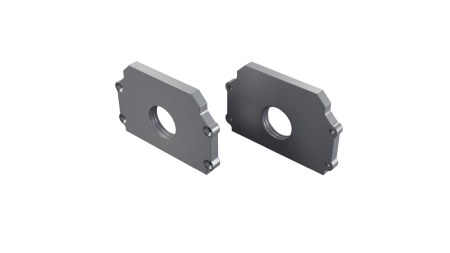 Zaślepka ALU LUMINES TECO srebrny anodowana z otworem