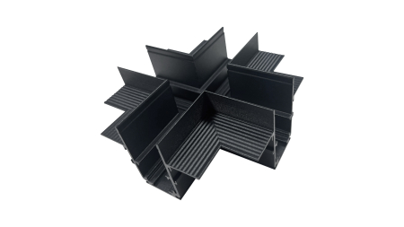 LUMINES GENESIS Łącznik podtynkowy T1 typu + czarny