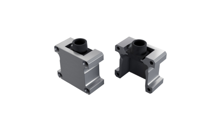 Zaślepka ALU LUMINES FASSO srebrna anodowana z przepustem