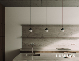 LUMINES GENESIS Lampa zwieszana GLOBE-S 10 W CCT czarna