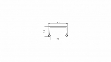 Profil LED LUMINES typ Fixo srebrny anodowany 3 m
