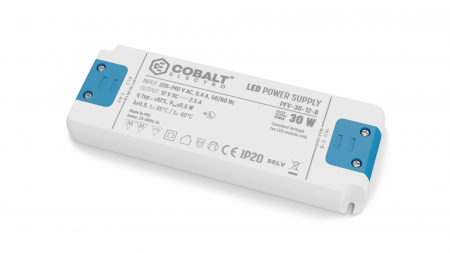 Zasilacz LED CobaltElectro PFV 12V 30W IP20 B