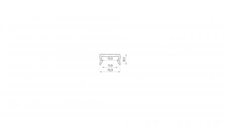 Profil LED LUMINES typ atom surowy 1 m