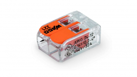 Złączka instalacyjna przezroczysta WAGO 2x2,5