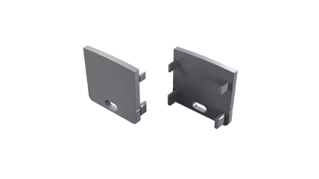 Zaślepka ALU LUMINES RAI srebrna anodowana z otworem