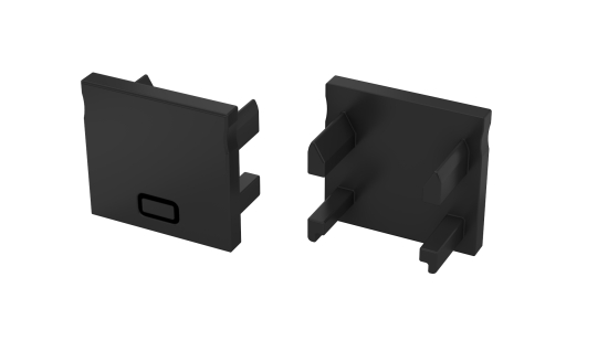 Zaślepka do profilu LUMINES Falco czarna 2w1