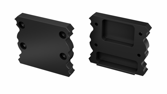 Zaślepka ALU do profilu LED LUMINES TALIA czarna lakierowana