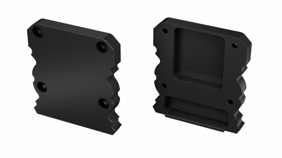 Zaślepka ALU do profilu LED LUMINES TALIA M1+TALIA czarna lakierowana