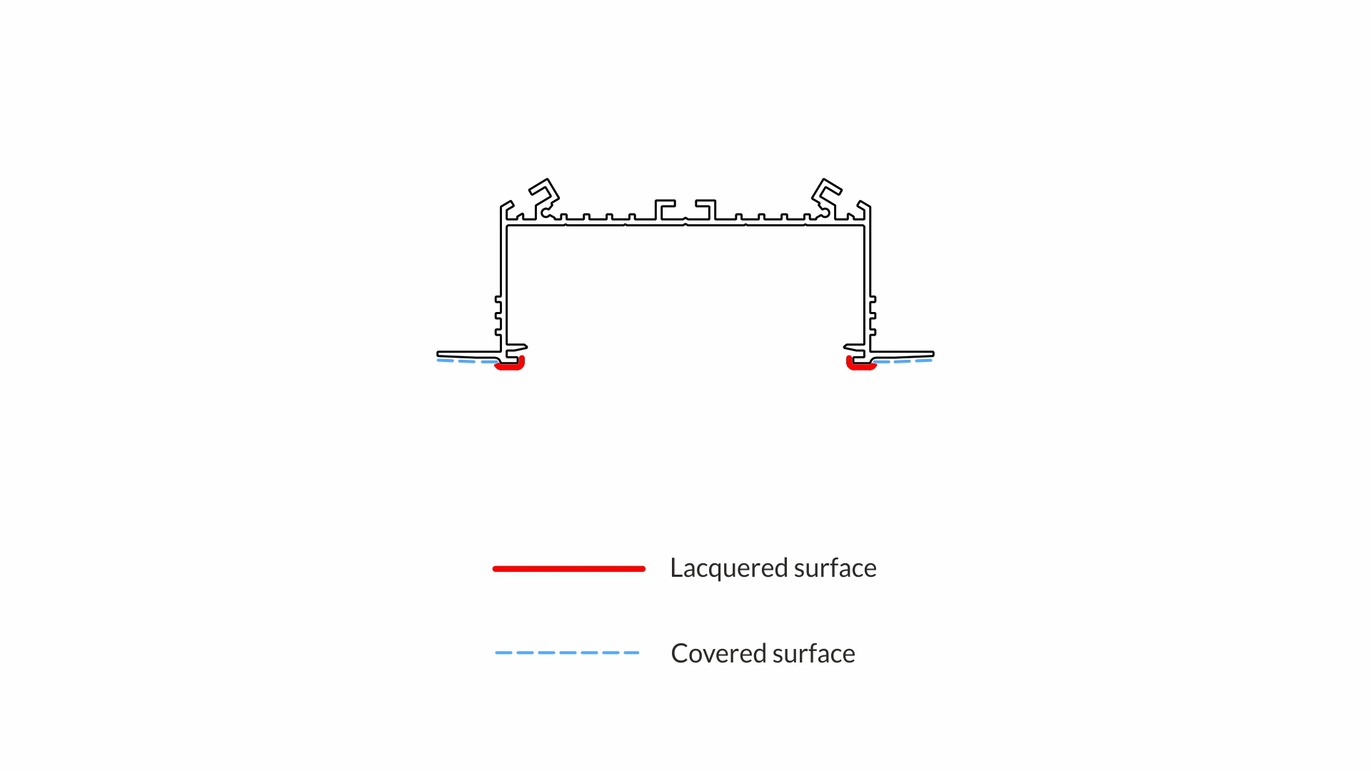 Profil LUMINES typ SORGA czarny lakierowany 3 m