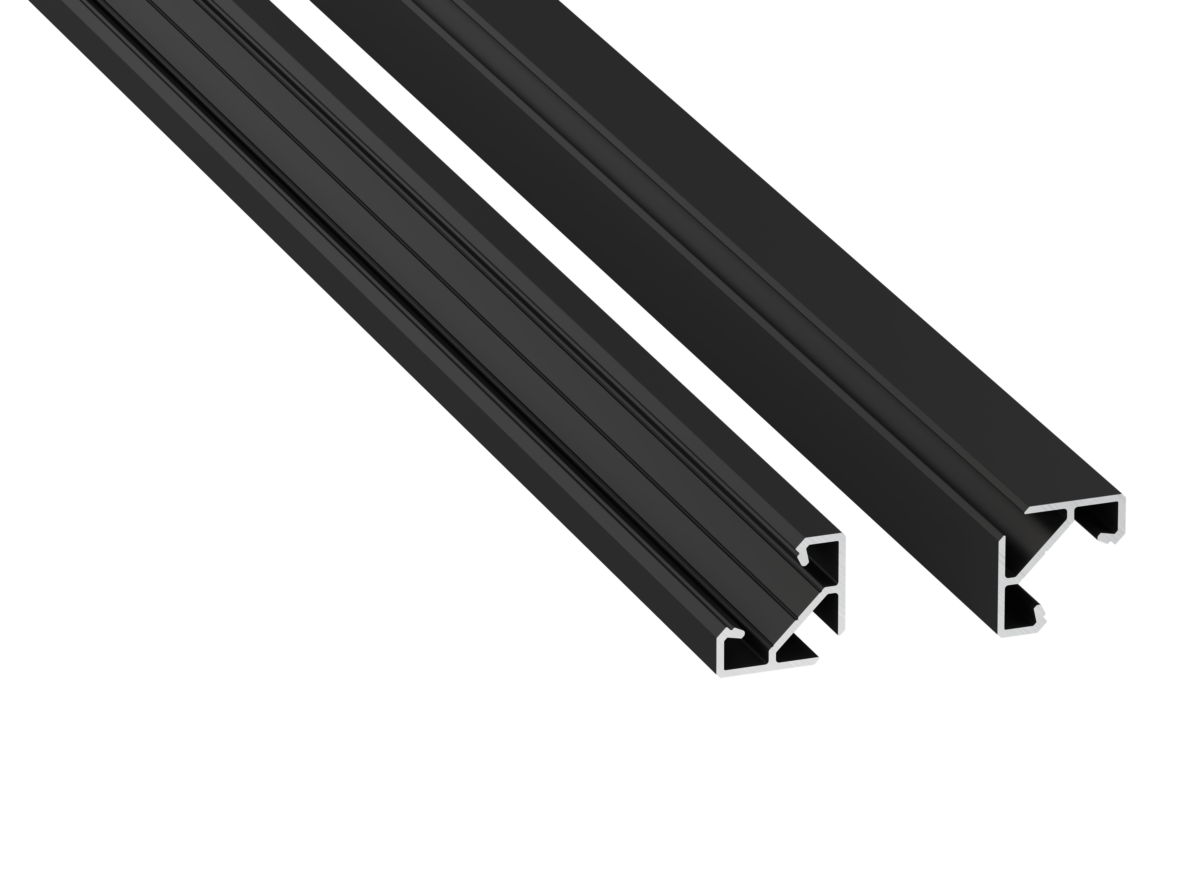 Profil LED LUMINES typ ajar czarny anodowany 2,02 m