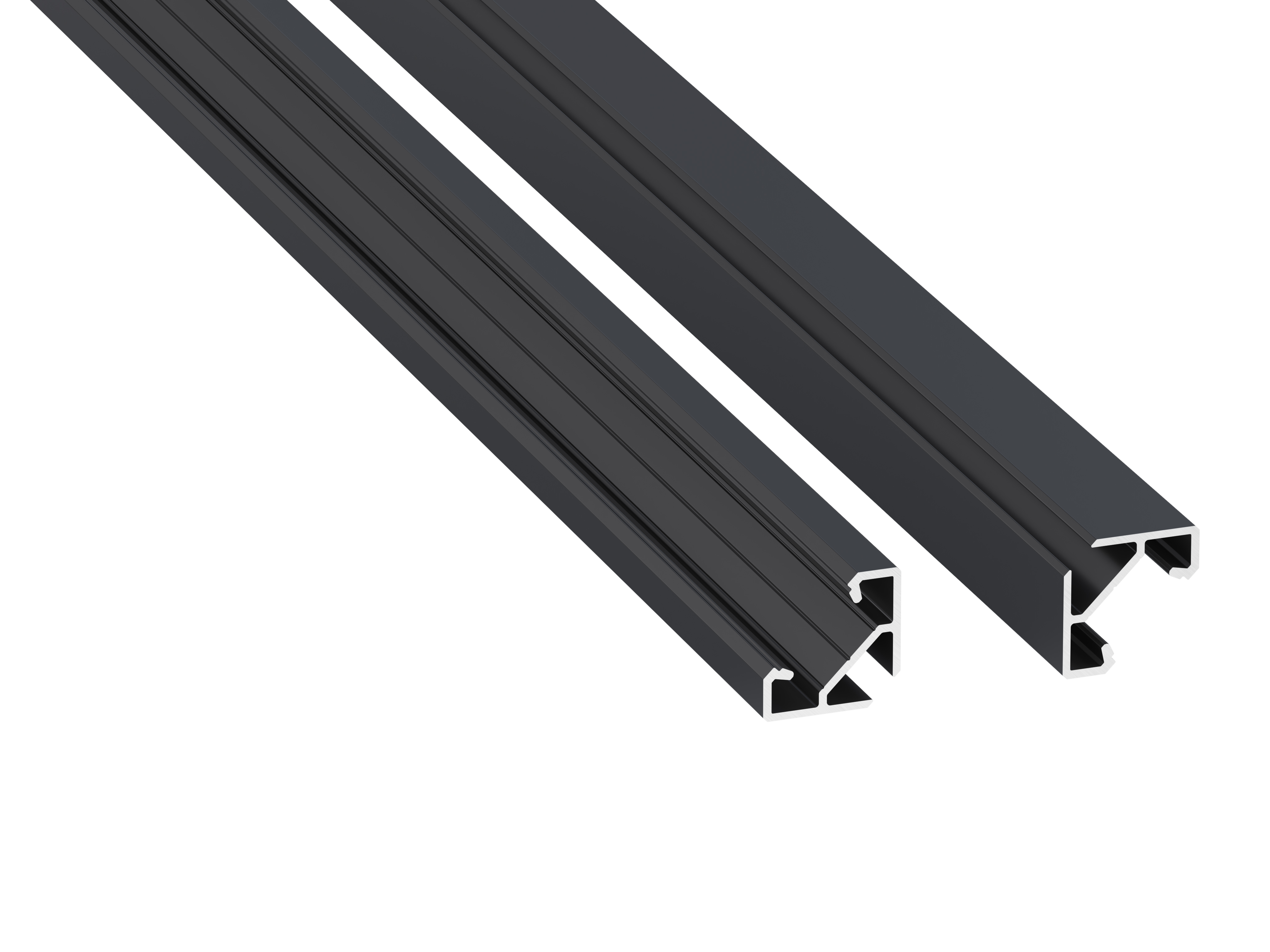 Profil LED LUMINES typ ajar Rock Anthracite lakierowany 1 m