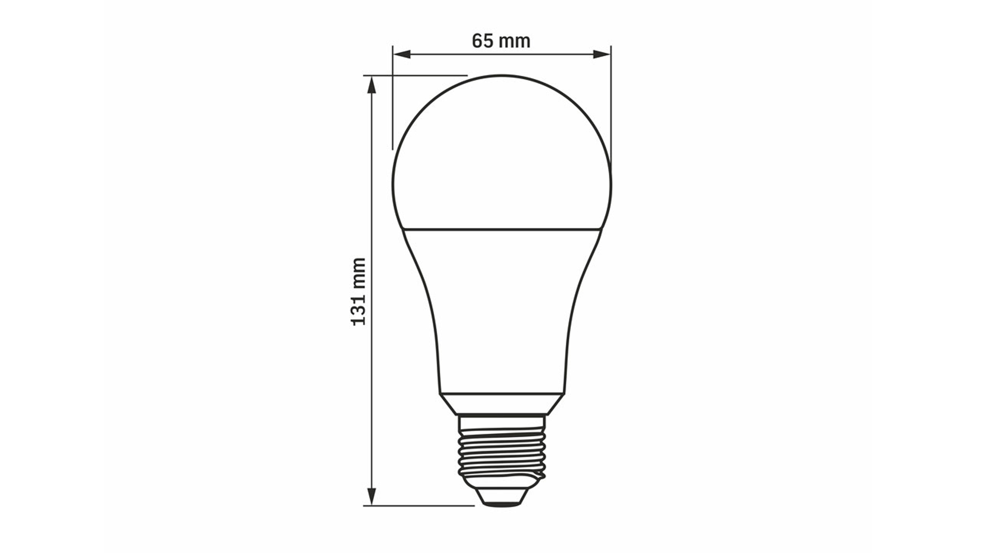 Źródło LED E27 15W A65 Neutralna