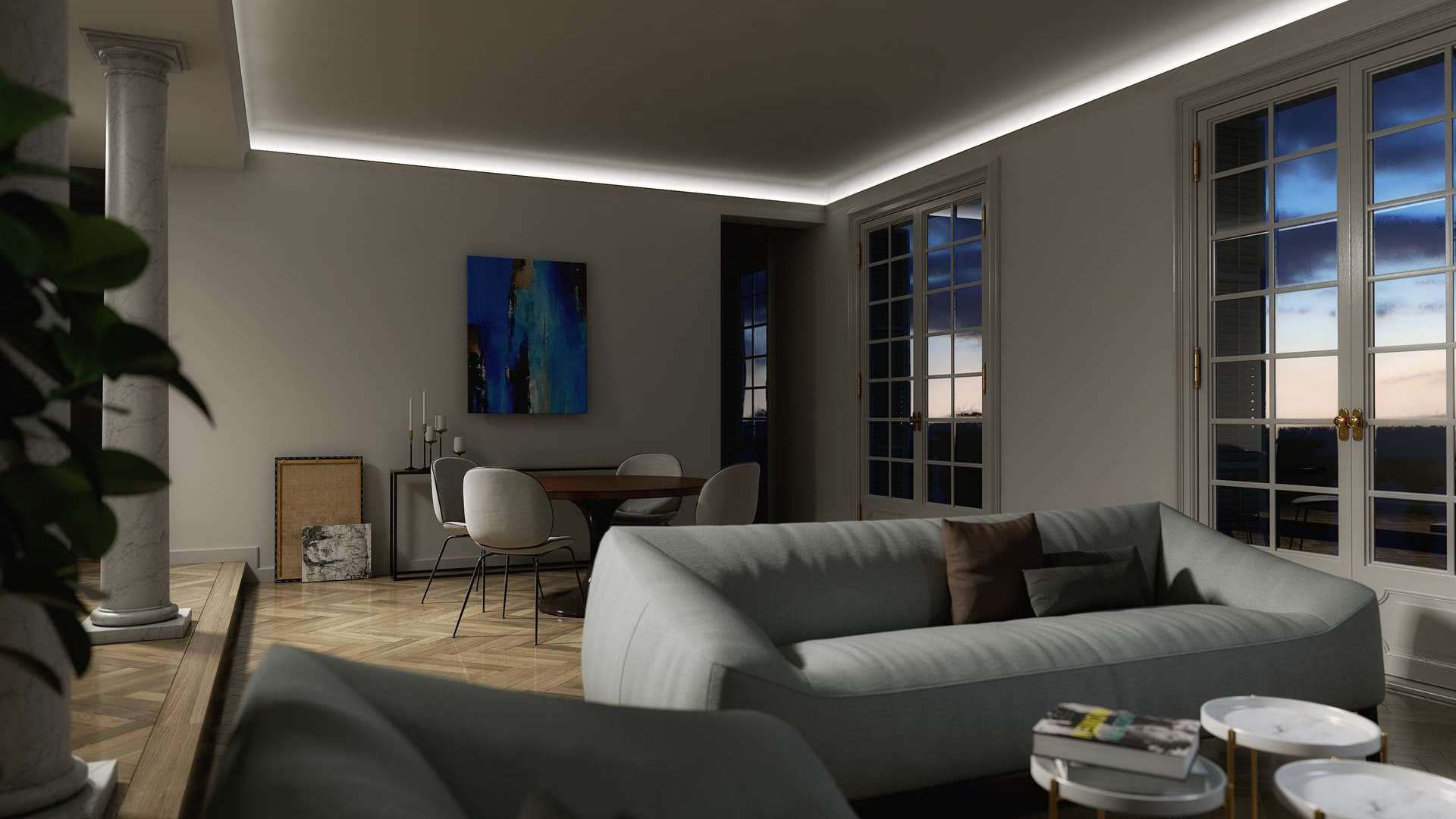 Profil LED LUMINES typ Conva srebrny anodowany 3 m